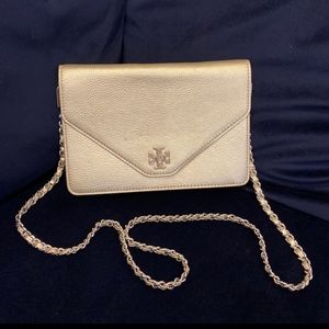 Tory Burch gold and silver crossbody.